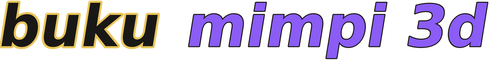 buku mimpi 3d logo